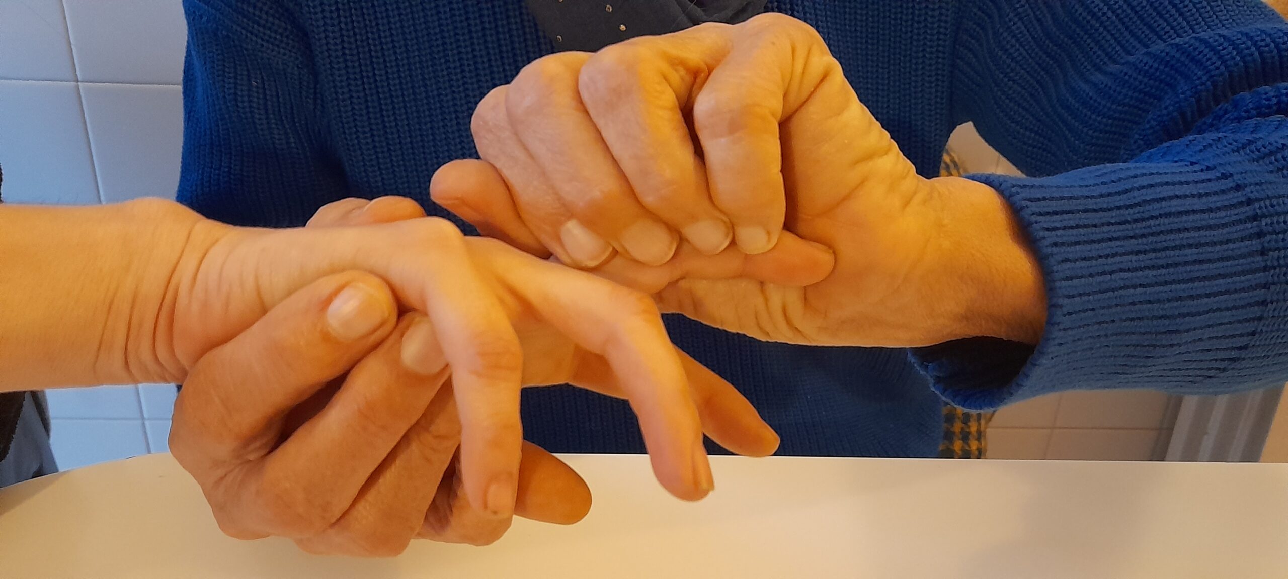 Massage des mains